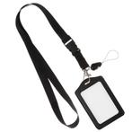 Fako Bijoux - Zwart Keycord + Badgehouder Kunstleer -, Verzenden, Nieuw