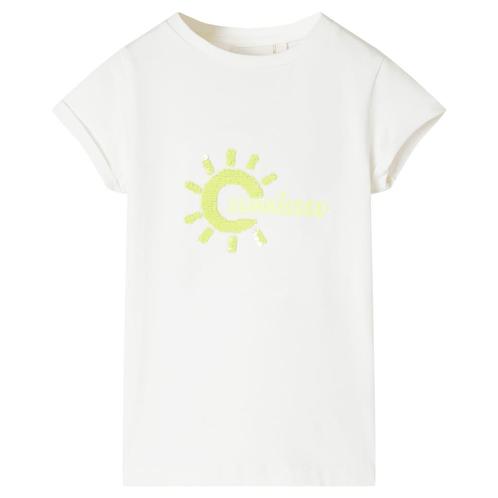 vidaXL Kindershirt 104 ecru, Kinderen en Baby's, Kinderkleding | Overige, Nieuw, Verzenden