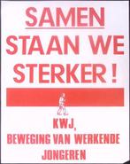 Poster van de KWJ (beweging van werkende jongeren) (Posters), Verzenden, Nieuw, Overige onderwerpen, Met lijst