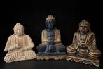 Drie Boeddha Mudra beelden - Beeld - Indonesië (Zonder