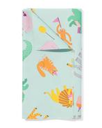 HEMA Tafelkleed 200x138 papier dieren, Huis en Inrichting, Keuken | Textiel, Verzenden, Nieuw