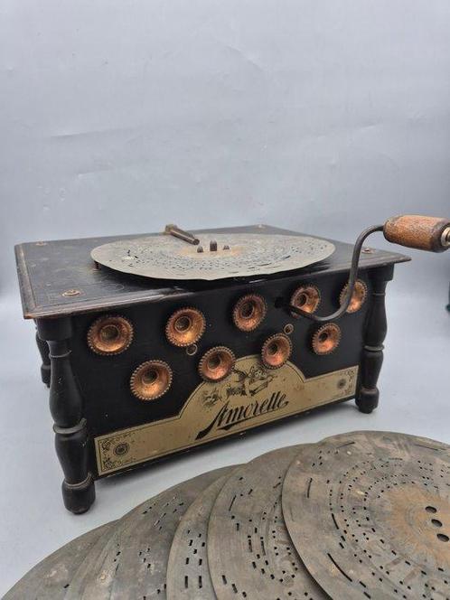 Amorette Organette mit 8 Scheiben – antik, ca. 1900 –, Muziek en Instrumenten, Blaasinstrumenten | Blokfluiten