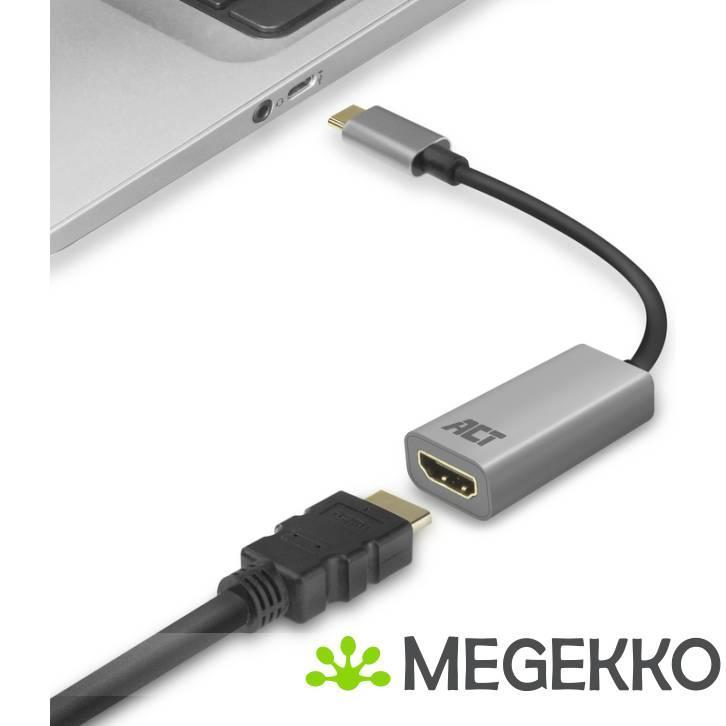 ACT USB-C naar HDMI female adapter, 4K, Computers en Software, Overige Computers en Software, Nieuw, Verzenden