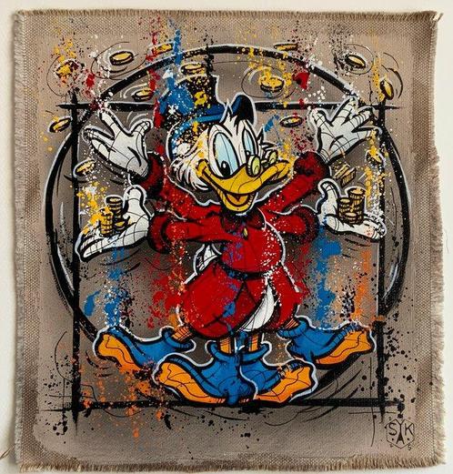 Elisée Skayzoo (1984) - Uncle Scrooge de Vitruve, Antiek en Kunst, Kunst | Schilderijen | Modern
