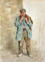 Augusto Corelli (1853-1918) - Uomo con pipa