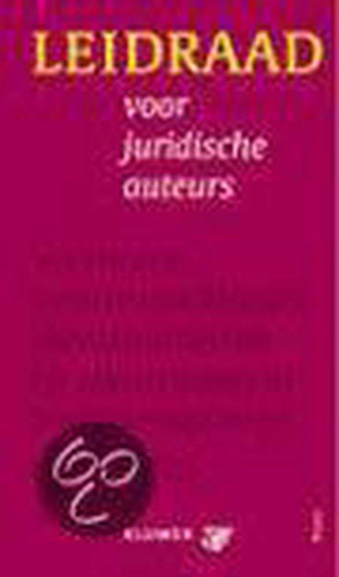 Leidraad voor juridische auteurs 9789013020229, Boeken, Wetenschap, Gelezen, Verzenden