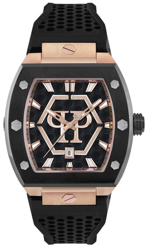 Philipp Plein PWPUA0124 The Hexagon Phantom horloge, Sieraden, Tassen en Uiterlijk, Horloges | Heren, Kunststof, Nieuw, Staal