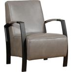 Leren fauteuil Glory - Granada Steel (grijs), Huis en Inrichting, Fauteuils, Nieuw, Ophalen of Verzenden, Leren fauteuil Glory - Granada Steel (grijs) past perfect in uw interieur als u woonstijl: Industrieel, Modern is.