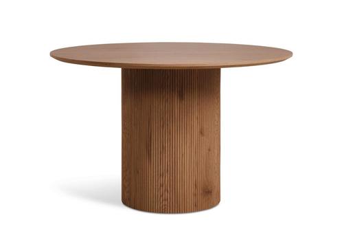 Outlet prijs: Eettafel Rond | MDF, Hout fineer |, Huis en Inrichting, Tafels | Eettafels, Verzenden