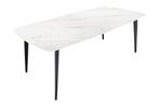 Eettafel MILANO 160cm ceramic wit marble - 44765, Huis en Inrichting, Tafels | Eettafels, Ophalen of Verzenden, Nieuw