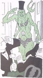 Neptunus in de Zandvoortse Raad op spotprent (lijst optie), Antiek en Kunst, Verzenden