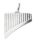 Zilveren Panfluit ketting hanger, Verzenden, Nieuw