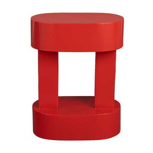 *WOONWINKEL* Dutchbone Magenta Red Rode Bijzettafel Retro De, Huis en Inrichting, Tafels | Bijzettafels, Nieuw, Verzenden