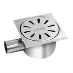 Doucheput Creavit RVS 150x150mm Zijuitlaat, Doe-het-zelf en Verbouw, Sanitair, Ophalen of Verzenden, Nieuw