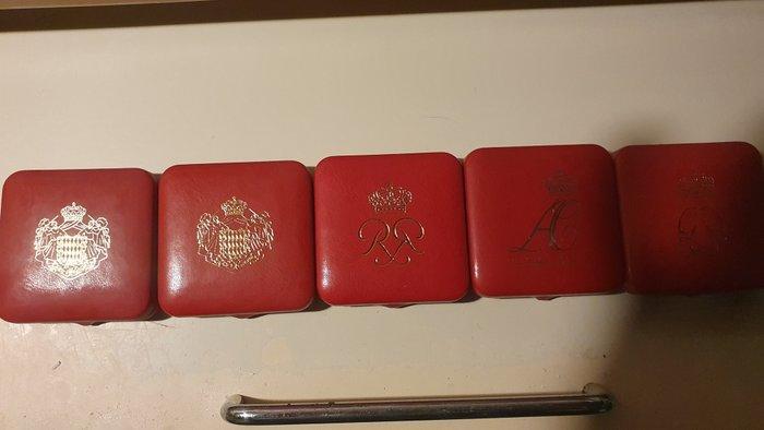 Monaco. 2 Euro / 10 Euro 2011/2023 (5 monnaies) Proof, Postzegels en Munten, Munten | Europa | Euromunten