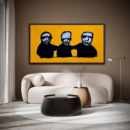 Hamelink - Three Connected Figures, Antiek en Kunst, Kunst | Schilderijen | Modern
