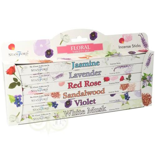 Stamford Wierook Giftset Bloemen, Huis en Inrichting, Woonaccessoires | Kandelaars en Kaarsen, Nieuw, Verzenden
