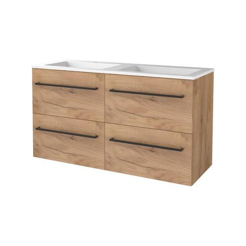 Badmeubelset Aquasplash Salt 120x46cm Met Grepen, Doe-het-zelf en Verbouw, Sanitair, Ophalen of Verzenden