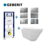 Geberit UP320 Toiletset set10 Wiesbaden Stereo Mat Wit met, Doe-het-zelf en Verbouw, Sanitair, Nieuw, Overige typen, Ophalen of Verzenden