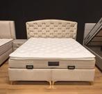 Nieuw! Luxe Opberg boxspring Karizma - Taupe - 180 x 200, Crème, Verzenden, Eric Kuster, 180 cm