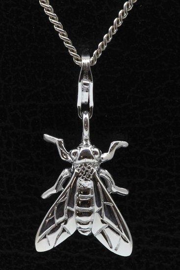 Zilveren Vlieg hanger en/of bedel, Sieraden, Tassen en Uiterlijk, Bedels, Verzenden
