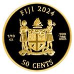 Fiji. 50 Cents 2024 1/10 oz $50 Cent Fiji Cats .999