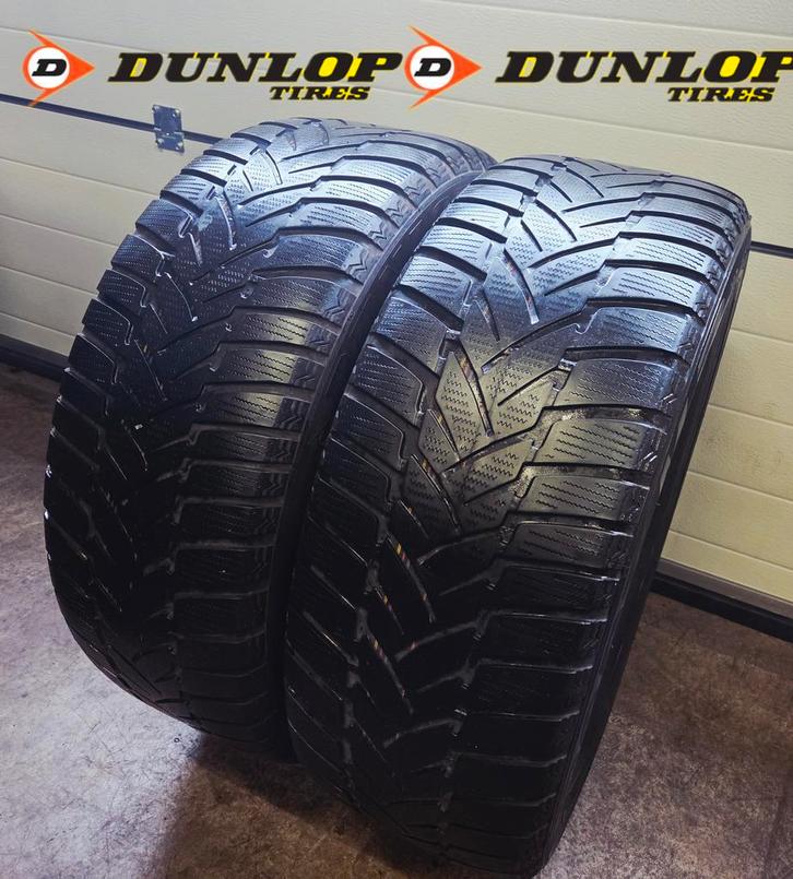 2x 265 60 R18 DUNLOP*WINTER* 5 a 6mm €75 P.S GEMONTEERD, Auto-onderdelen, Banden en Velgen, 18 inch, Winterbanden, 265 mm, Personenwagen