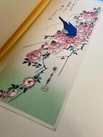 Blue bird and roses - Utagawa Hiroshige (1797-1858) -
