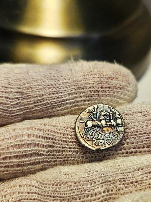 Romeinse Republiek. Cn. Lucretius Trio, 136BC. Denarius, Postzegels en Munten, Munten | Europa | Niet-Euromunten