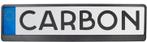 Kentekenplaathouder, carbon.