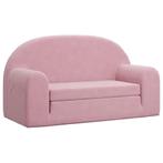 Kinderslaapbank Roze Pluche | Retourdeal | 40% Korting!, Huis en Inrichting, Nieuw, Overige maten, Overige kleuren, Eenpersoons