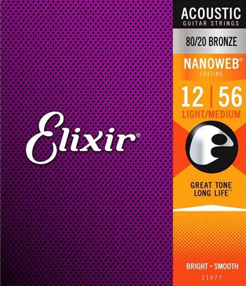 Elixir Nanoweb 11077 80/20 bronze akoestisch .012, Muziek en Instrumenten, Instrumenten | Toebehoren, Verzenden