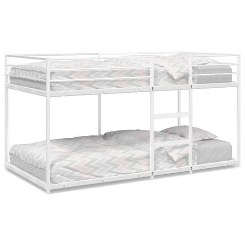 Stapelbed Wit Staal - Logeerbed! Retourdeal -60% korting, Kinderen en Baby's, Kinderkamer | Stapelbedden en Hoogslapers, Nieuw