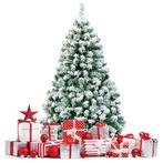 2dekans | Coast 135 cm Hoge Kerstboom Besneeuwd Met Metalen, Diversen, Kerst, Ophalen of Verzenden, Zo goed als nieuw