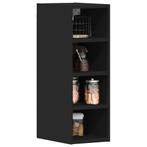 vidaXL Hangkast Riga 20x29,5x60 cm bewerkt hout zwart, Huis en Inrichting, Keuken | Keukenelementen, Verzenden, Nieuw, Zwart