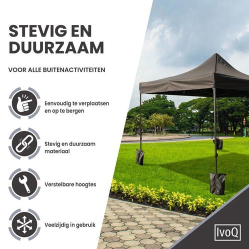IvoQ Opvouwbare Partytent 3x3m – Waterdicht & Weerbestendig, Tuin en Terras, Partytenten, Minder dan 4 meter, Minder dan 5 meter