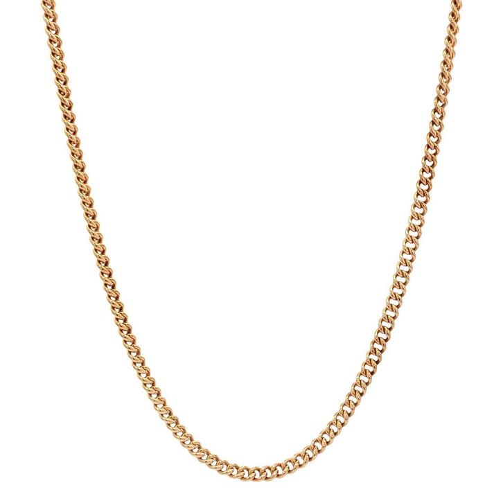 Gouden gourmet collier 53 cm 14 karaat, Sieraden, Tassen en Uiterlijk, Kettingen, Goud, Zo goed als nieuw, Goud, Verzenden