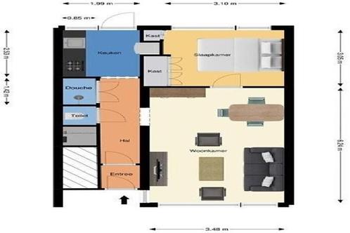 Appartement C.D. Tuinenburgstraat in Rotterdam, Huizen en Kamers, Huizen te huur, Via bemiddelaar, Rotterdam, Appartement