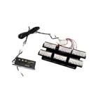 6 X 3 LED op rail Car Flash Strobe Emergency Light 12V wit, Ophalen of Verzenden
