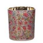 Windlicht Glas zara bloemen klein 8 cm, Huis en Inrichting, Verzenden, Nieuw