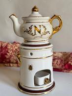 Theepot (3) - Tisanière, set “N”- Napoleon - Porselein - met, Antiek en Kunst