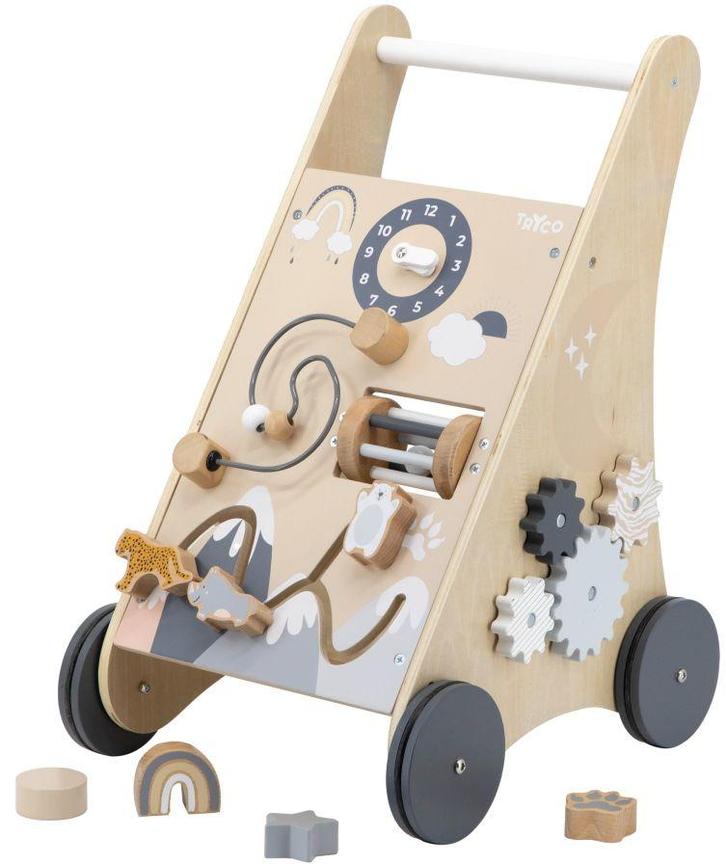 Tryco Nature Houten Activiteiten Loopwagen TR-353003, Kinderen en Baby's, Speelgoed | Buiten | Voertuigen en Loopfietsen, Nieuw