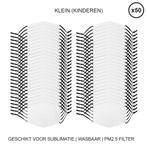 Sublimatie mondkapjes - Klein - Set van 50 - Bedrukbaar -, Verzenden