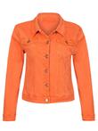 Jeans Jacket Oranje, dames jack oranje