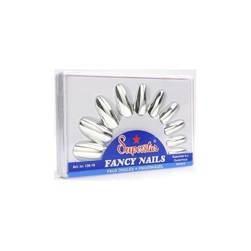 Zilveren nagels - Kunstnagels, Hobby en Vrije tijd, Feestartikelen, Ophalen of Verzenden