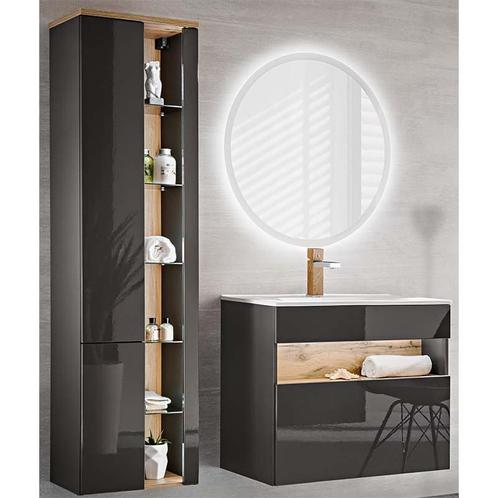 Badkamermeubel Baya Grey 60CM (Badkamermeubels), Huis en Inrichting, Badkamer | Badkamermeubels, Nieuw, Ophalen of Verzenden