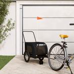 vidaXL Hondenfietstrailer oxford stof en ijzer zwart, Verzenden, Nieuw