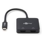 USB C naar HDMI adapter | Goobay | 0.12 meter, Computers en Software, Pc- en Netwerkkabels, Verzenden, Nieuw