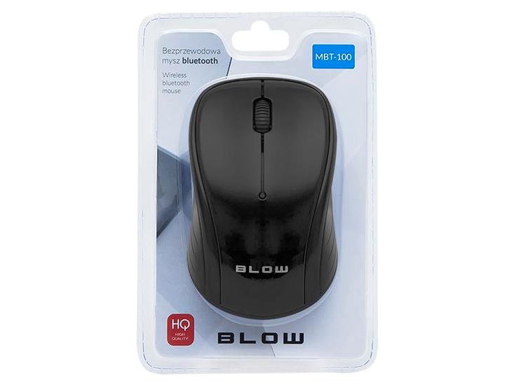 Computer Muis Bluetooth 1600DPI - Zwart MBT-100, Computers en Software, Muizen, Ophalen of Verzenden