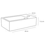 Fonteinset Differnz Force Keramiek 40x22x11.5 cm Wit Met, Ophalen of Verzenden, Nieuw